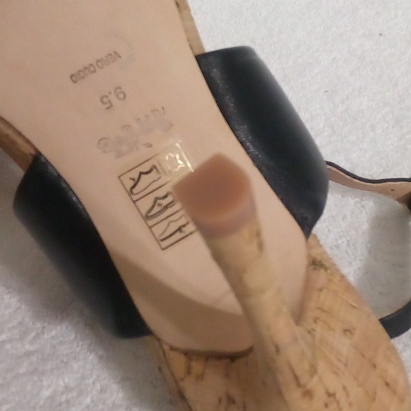 COACH KIT LEATHER SQUARE TOE STILETTO |SIZE 9.5 | BLACK / WOOD COLOR - Picture 12 of 12